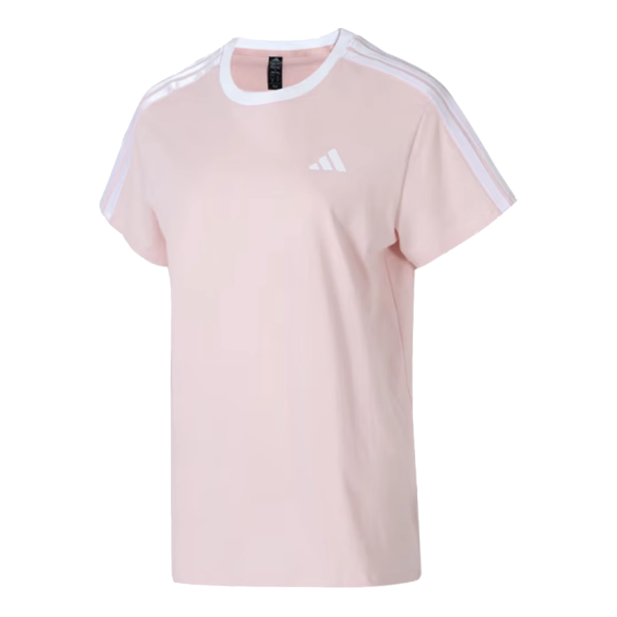 (WMNS) adidas Boyfriend T-Shirt Asia Sizing 'Pink White' JY7614