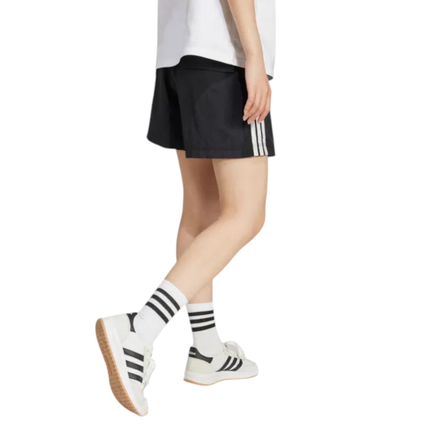 (WMNS) adidas Essentials 3-Stripes Lifestyle Woven Shorts Asia Sizing 'Black' JE1309
