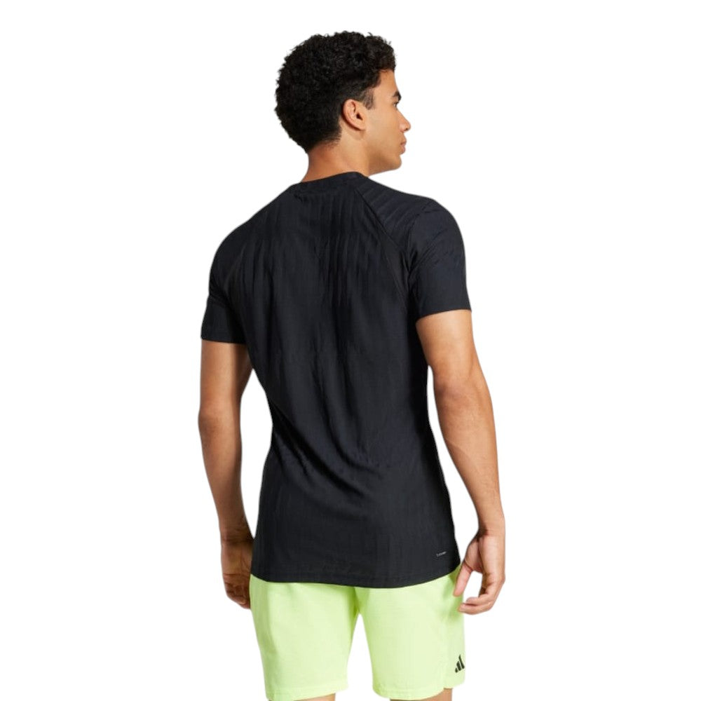 adidas Climacool+ AIRCHILL FreeLift T-Shirt Asia Sizing 'Black White' JF8459