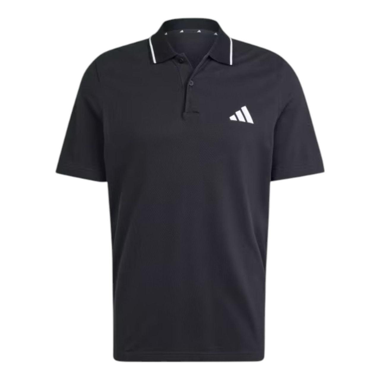 adidas Essentials Small Logo Piqu Polo Shirt Asia Sizing 'Black' JE9023