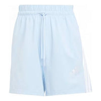 (WMNS) adidas Essentials 3-Stripes Cotton Shorts Asia Sizing 'Glow Blue White' JD0911