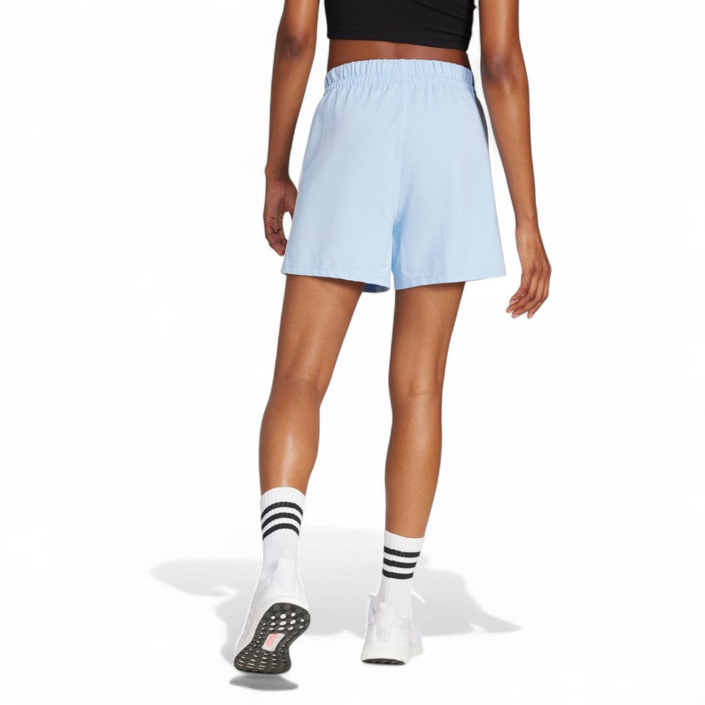 (WMNS) adidas Essentials 3-Stripes Cotton Shorts Asia Sizing 'Glow Blue White' JD0911