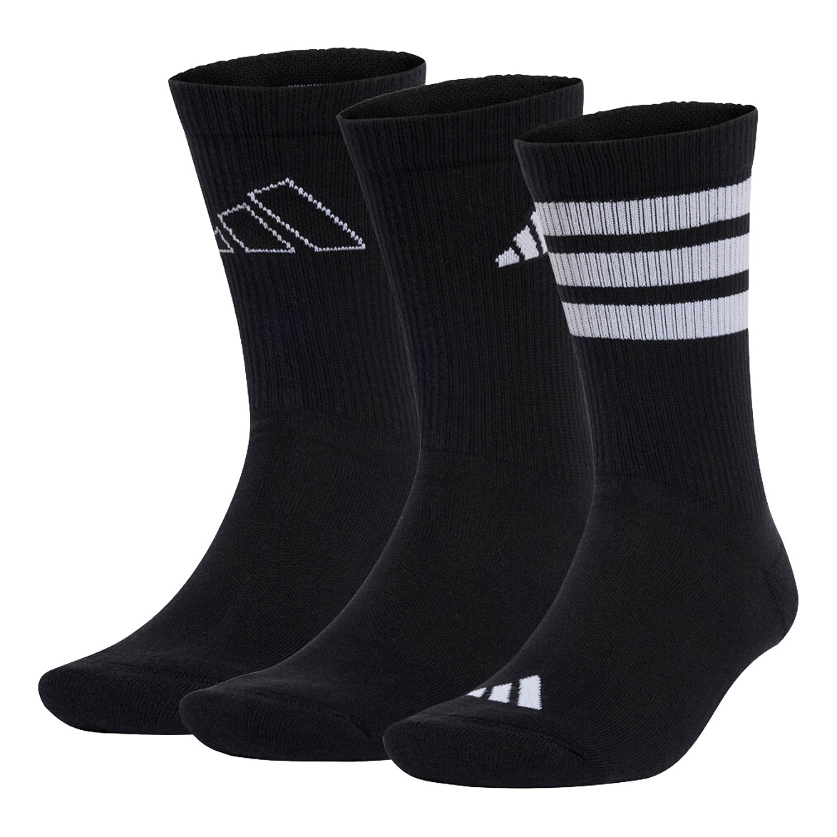 adidas Logo Socks 3 Pack 'Black' JI6315