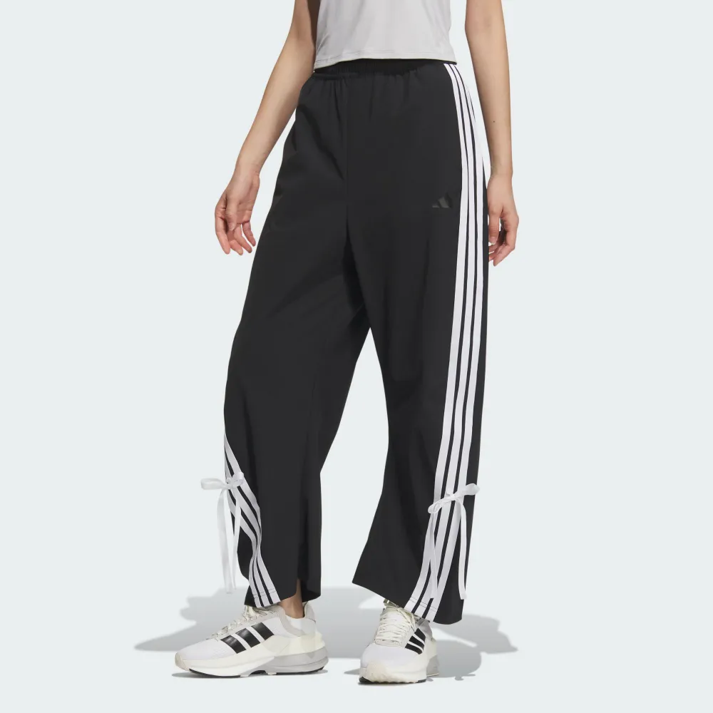 (WMNS) adidas Dance Loose Pants Asia Sizing 'Black White' JY7666