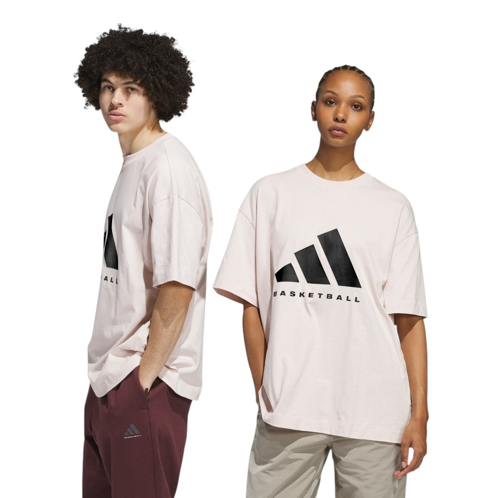 adidas Basketball T-Shirt Asia Sizing 'Pink' JD6129