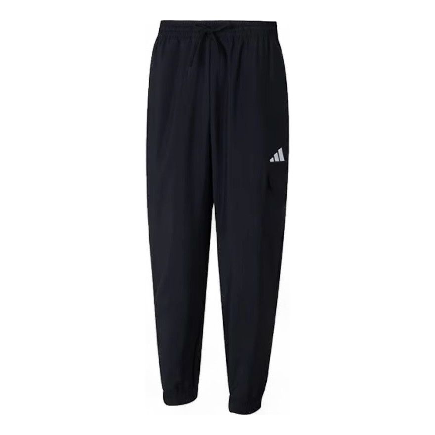 adidas Essentials Small Logo Cargo Pants Asia Sizing 'Black' JF3538