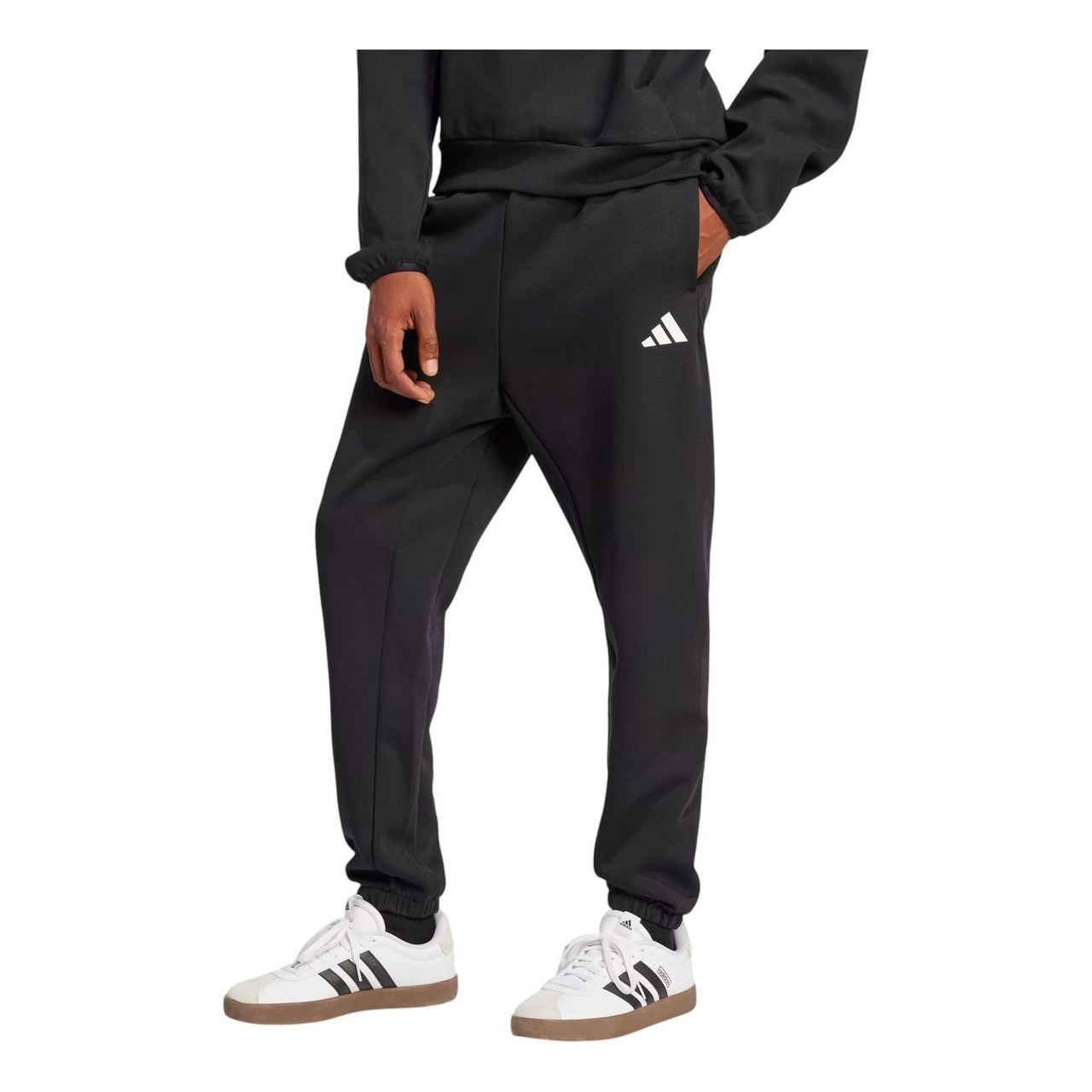 adidas Future Icons Small Logo Pants Asia Sizing 'Black White' JD4949