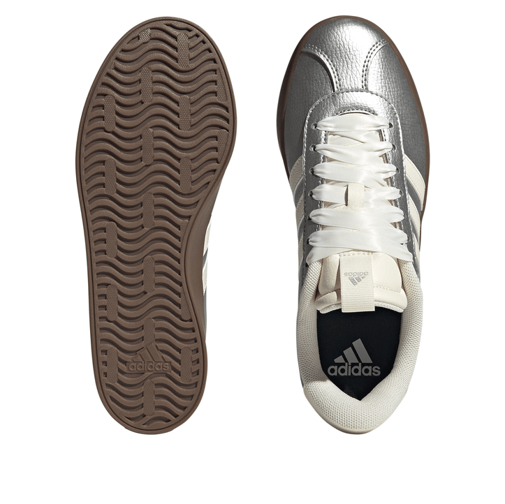 (WMNS) adidas VL COURT 3.0 'Silver Metallic Off White Gum' JQ7315