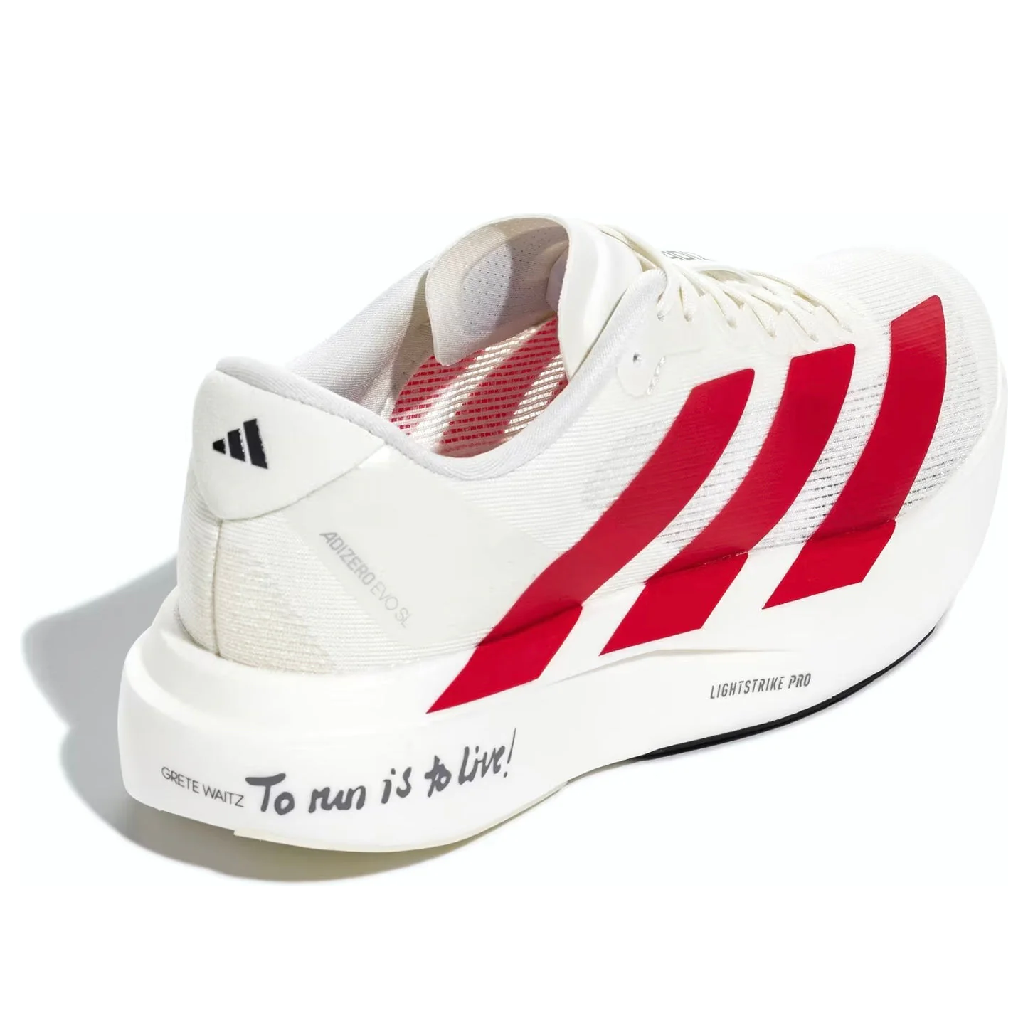 (WMNS) adidas Adizero EVO SL 'Off White Better Scarlet Core Black' JS1183