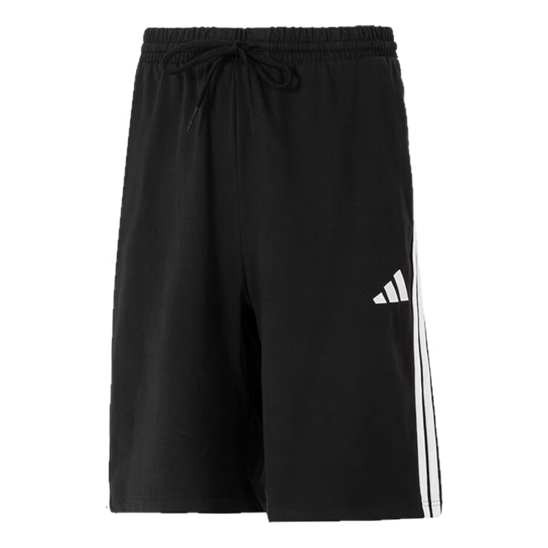 adidas Essential 3-Stripes Single Jersey Shorts 10-Inch Asia Sizing 'Black' JE6405