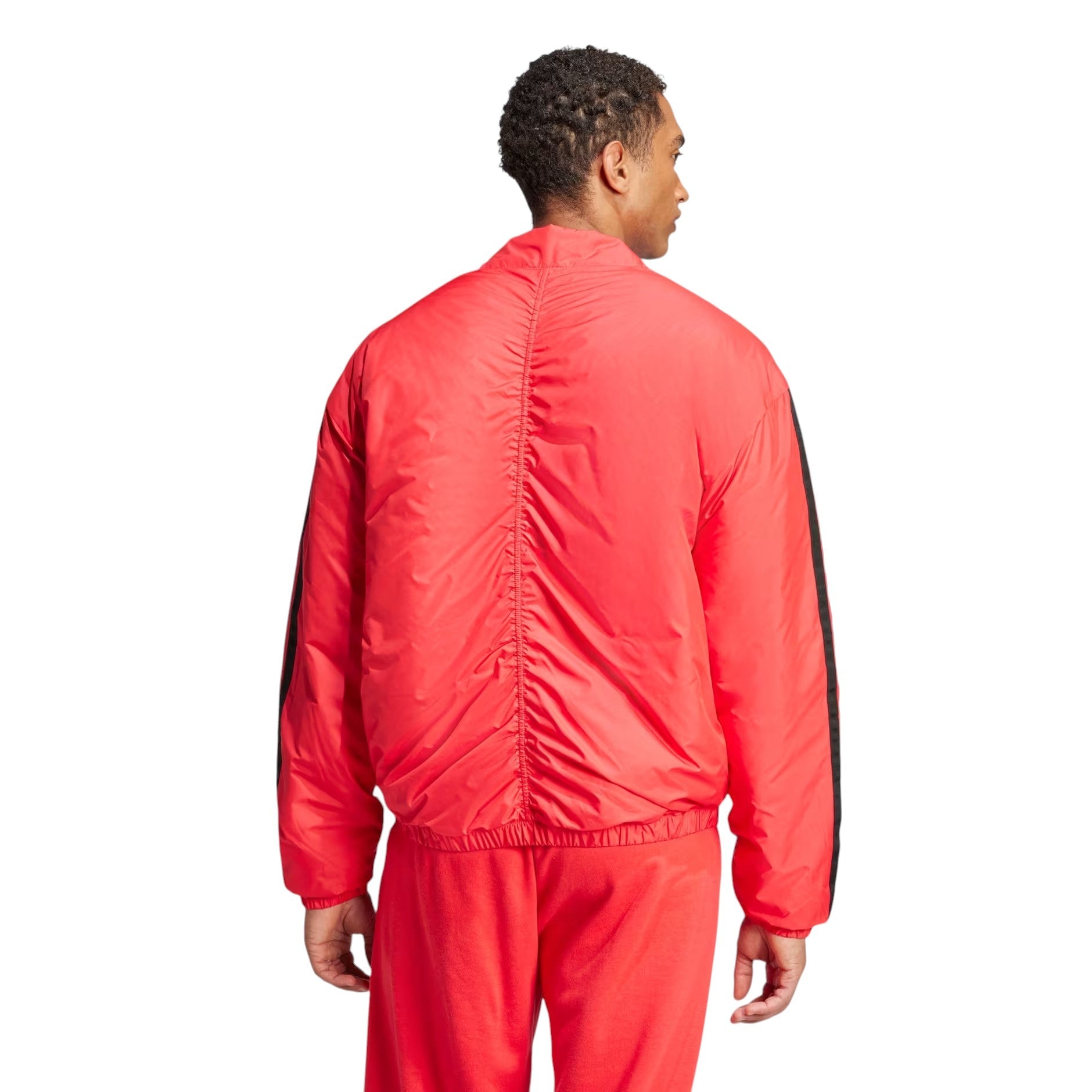 adidas Essentials 3-Stripes Insulated Bomber Jacket Asia Sizing 'Red' JD1048