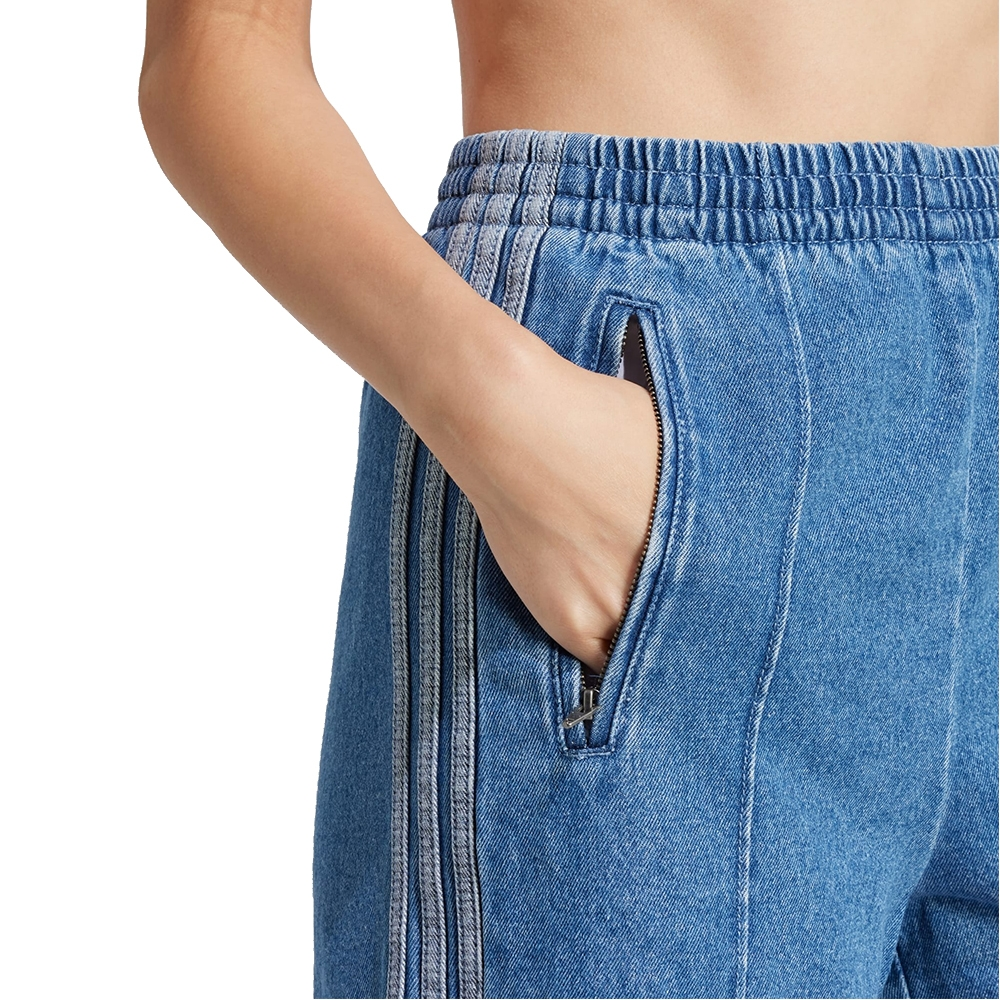 (WMNS) adidas Adicolor Denim Firebird Shorts Asia Sizing 'Blue' JD2562