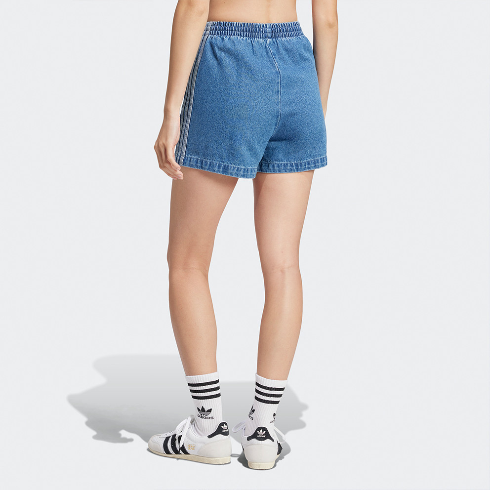 (WMNS) adidas Adicolor Denim Firebird Shorts Asia Sizing 'Blue' JD2562