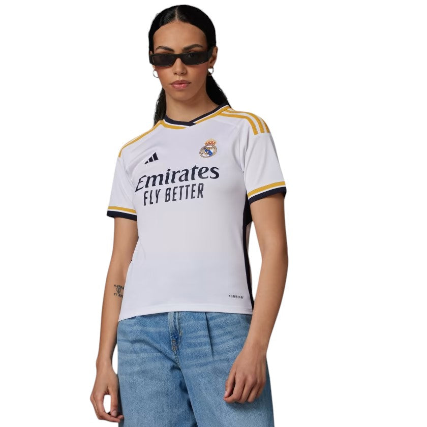 (WMNS) adidas Real Madrid CF 23/24 Home Jersey Asia Sizing 'White' IB0016