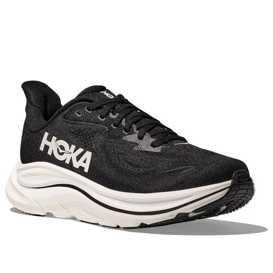 (WMNS) HOKA ONE ONE Clifton 10 Wide 'Black White' 1162050-BWHT
