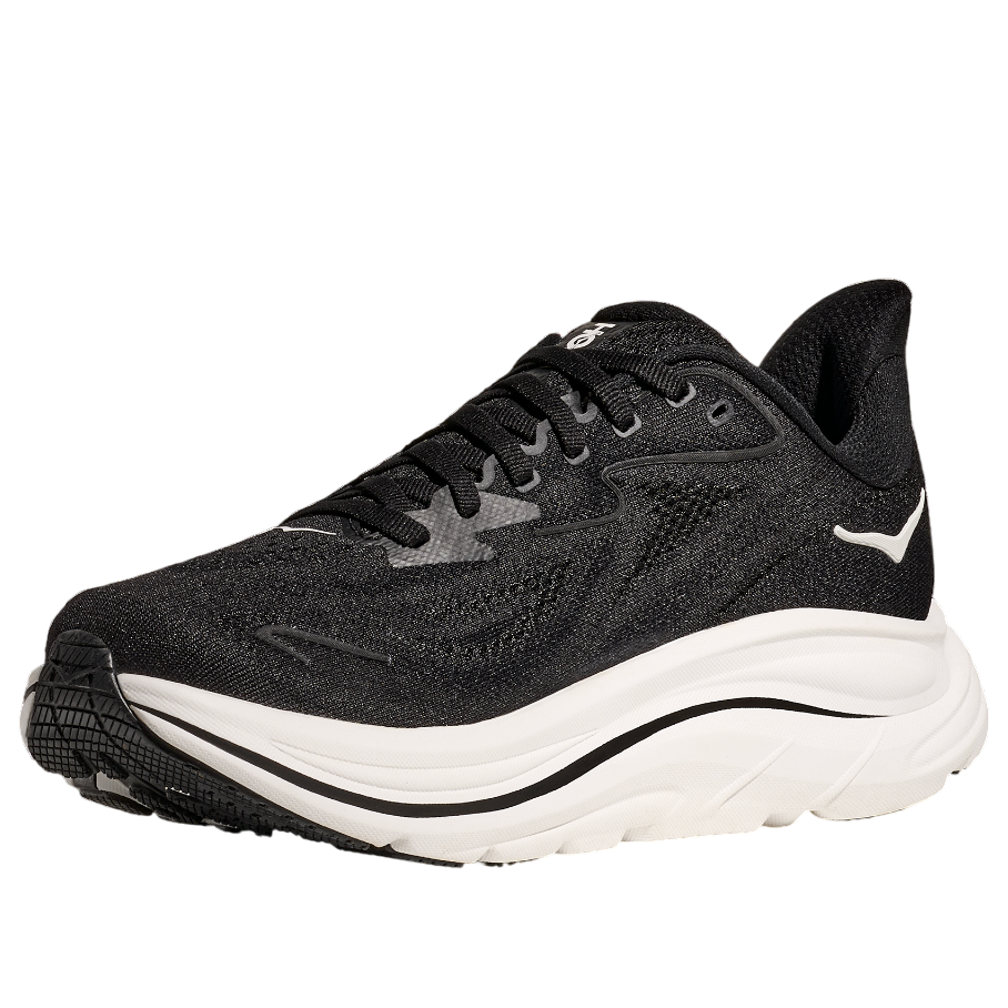 (WMNS) HOKA ONE ONE Clifton 10 Wide 'Black White' 1162050-BWHT