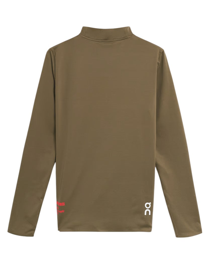 On Running x Pleasures x The Loop Long Sleeved T-Shirt 'Olive' 1MF10360153