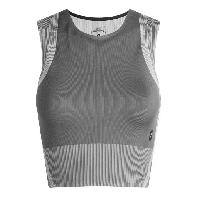 (WMNS) On Running Studio Knit Crop Top 'Rock Glacier' 1WF10250962