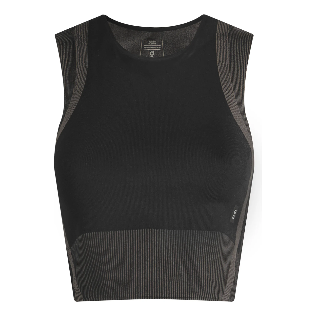 (WMNS) On Running Studo Knit Crop Top 'Black Eclipse' 1WF10250106