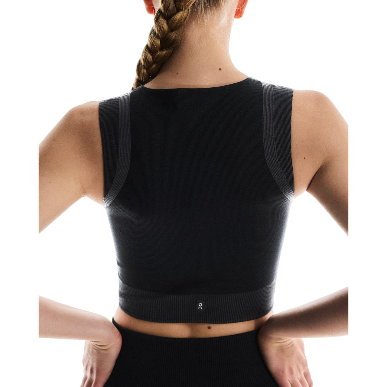 (WMNS) On Running Studo Knit Crop Top 'Black Eclipse' 1WF10250106