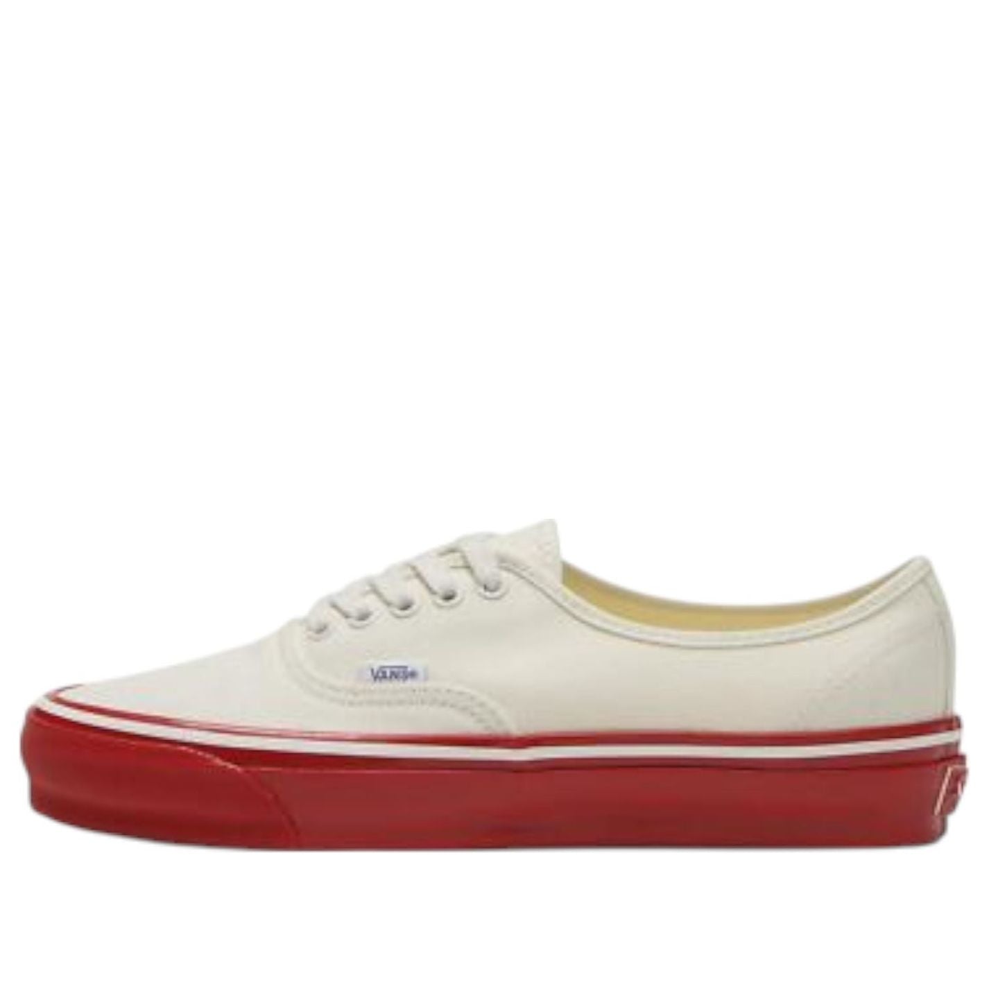 Vans Premium Authentic 'White Red Midsole' VN000EBNYF9