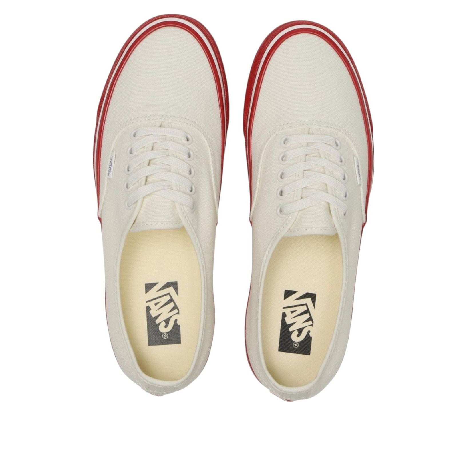 Vans Premium Authentic 'White Red Midsole' VN000EBNYF9