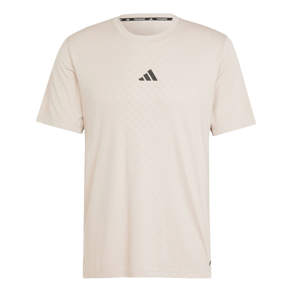adidas POWER WORKOUT logo T-Shirt Asia Sizing 'Beige' IX9094