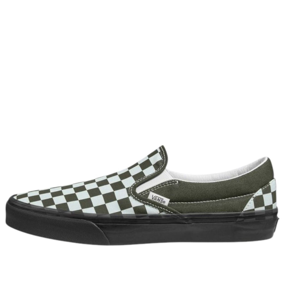 Vans Classic Slip-On Checkerboard 'Olive Black' VN000D5PBIQ