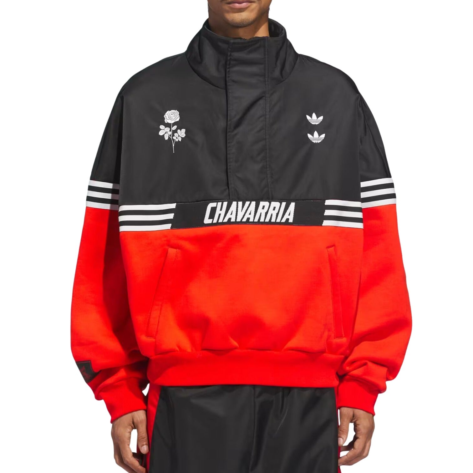 adidas x Willy Chavarria Half Zip 'Black Red' KD9360
