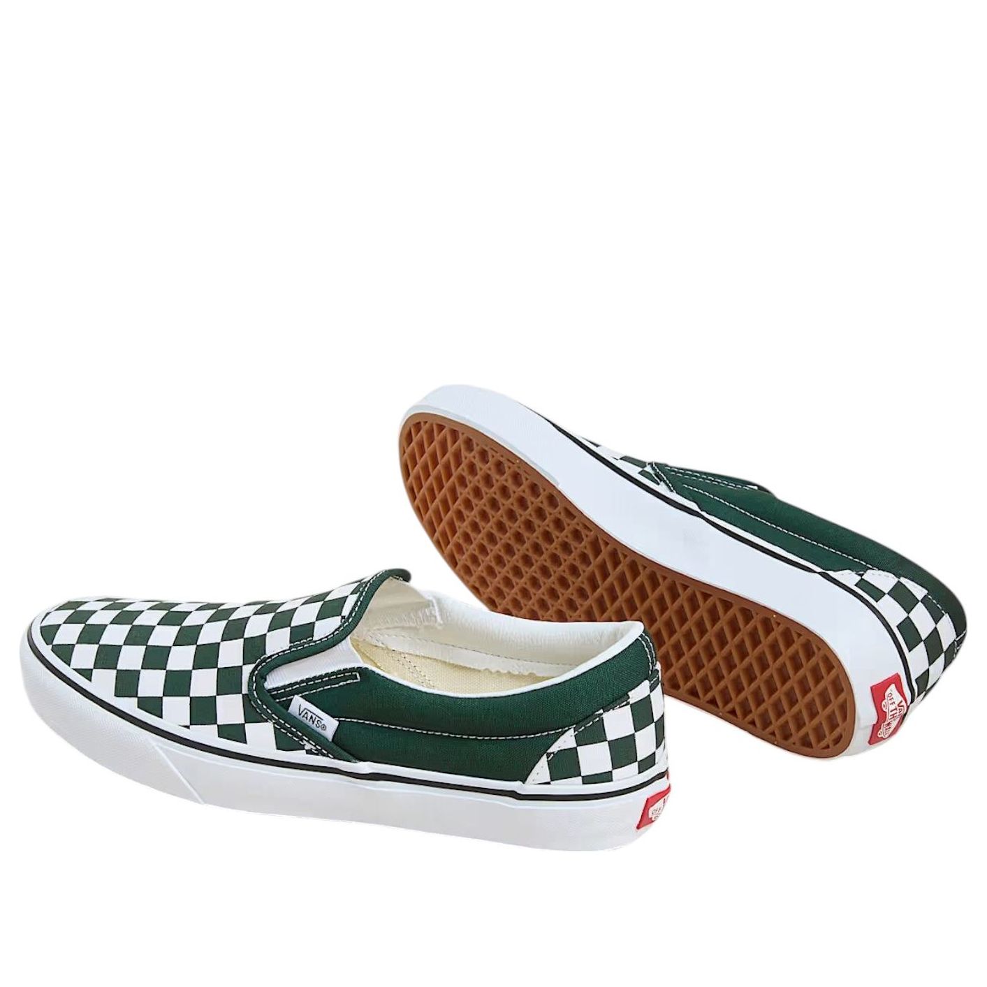 Vans Classic Slip-On 'Checkerboard Scarab Green White' VN000D5PPRM