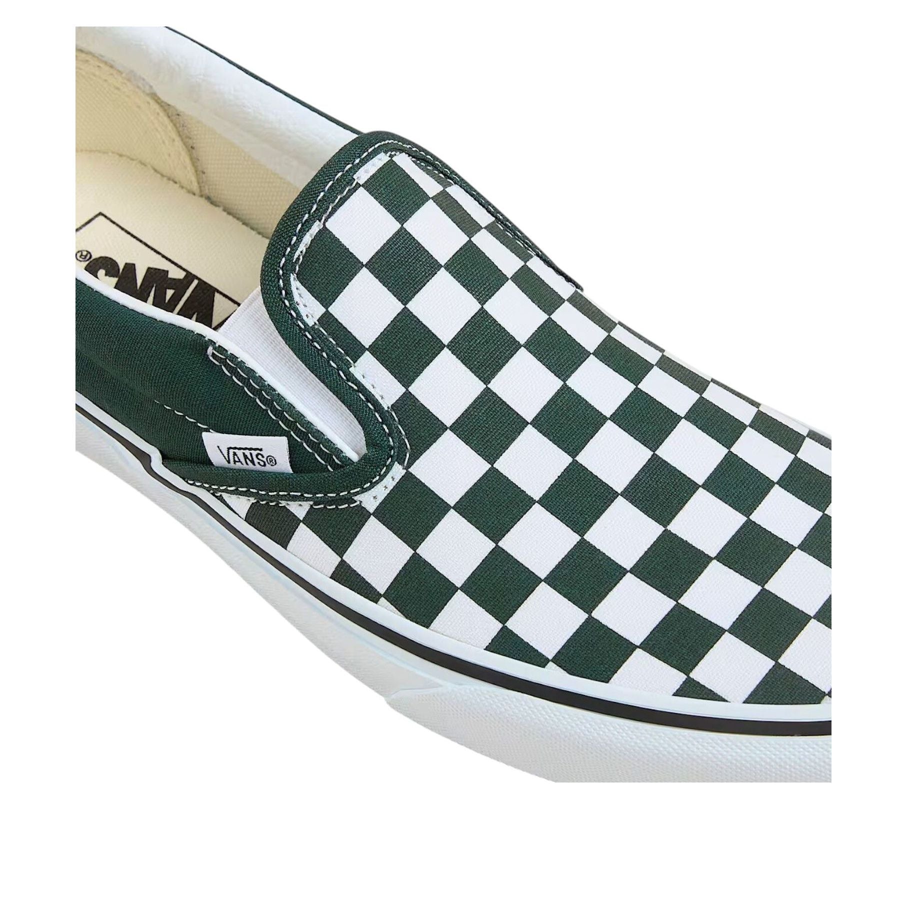 Vans Classic Slip-On 'Checkerboard Scarab Green White' VN000D5PPRM