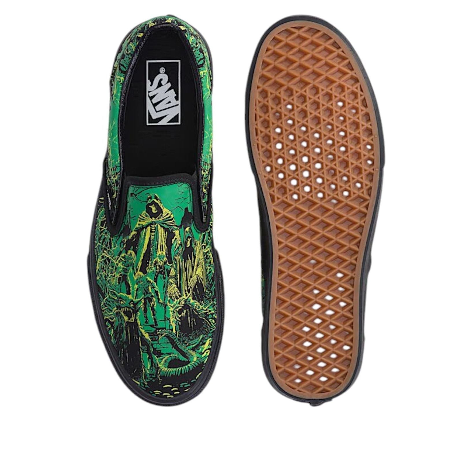 Vans Classic Slip-On Halloween 'Reaper Green' VN000EACBKA