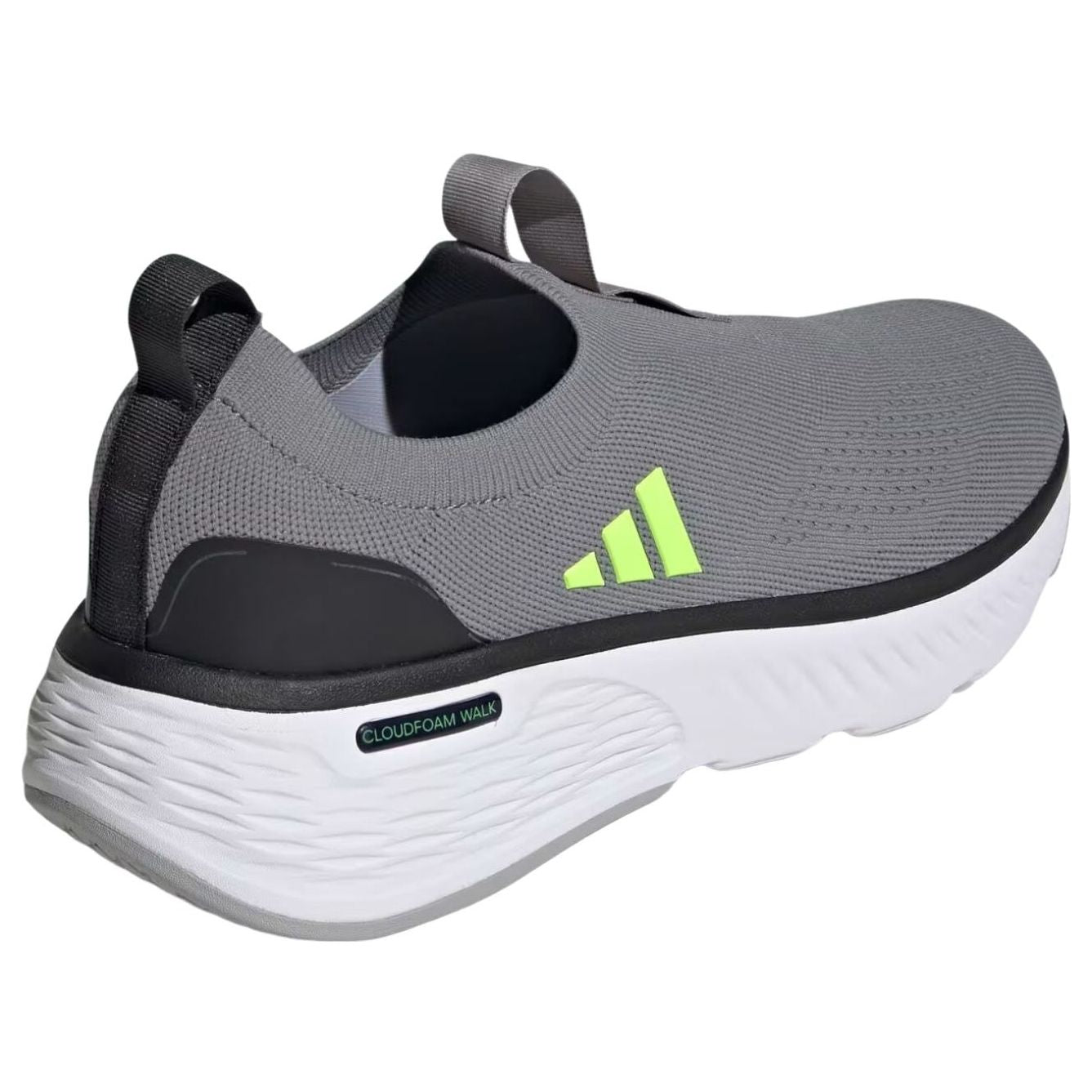 adidas Cloudfoam Go Sock 'Grey Three Lucid Lemon Grey Two' ID4034