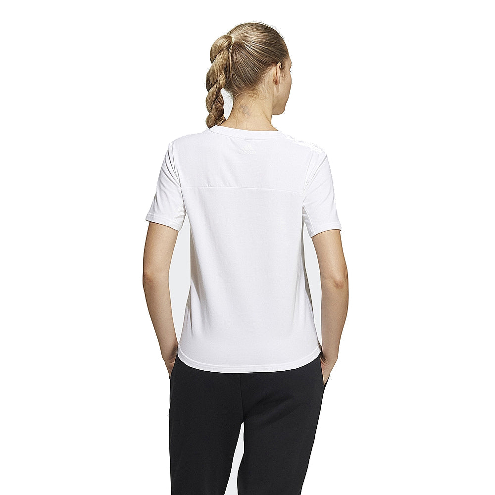 (WMNS) adidas Logo Printed T-Shirt Asia Sizing 'White' HF2482