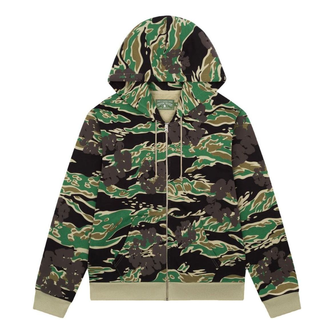 Denim Tears Cotton Wreath Hooded Jacket 'Green Camo' DT-1023