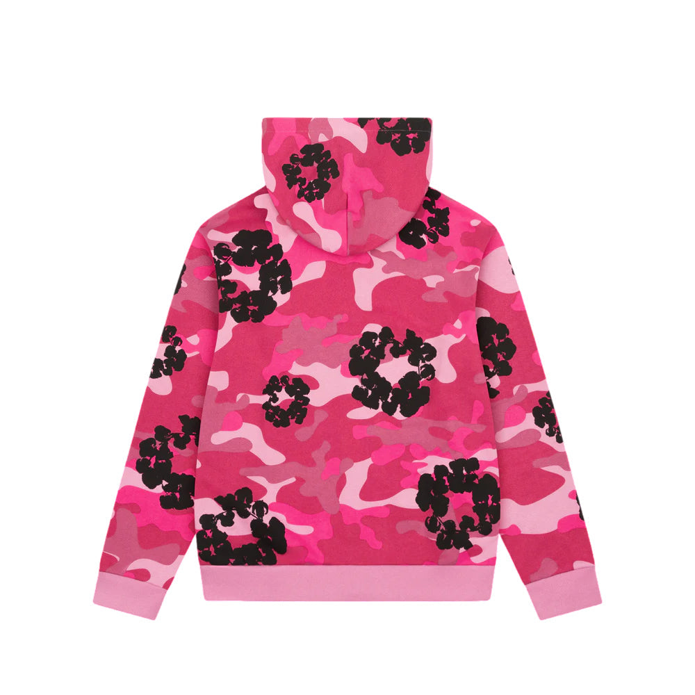 Denim Tears Cotton Wreath Hooded Jacket 'Pink Camo' DT-1041