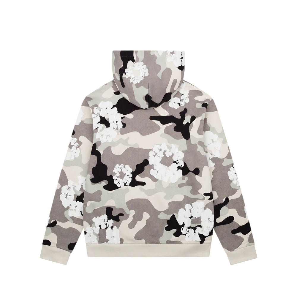 Denim Tears Cotton Wreath Hooded Jacket 'White Camo' DT-1085