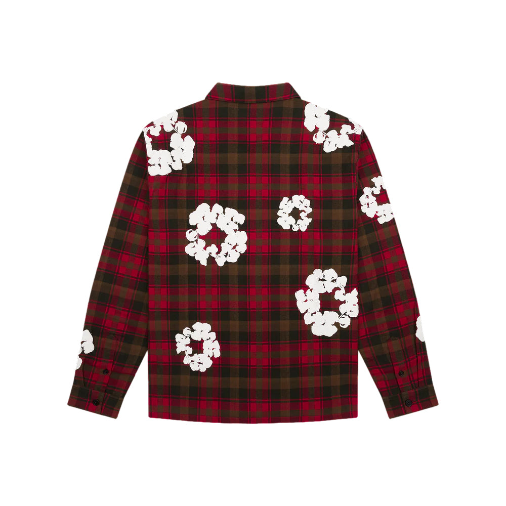 Denim Tears Cotton Wreath Pajama Shirt 'Red Plaid' DT12-2-3