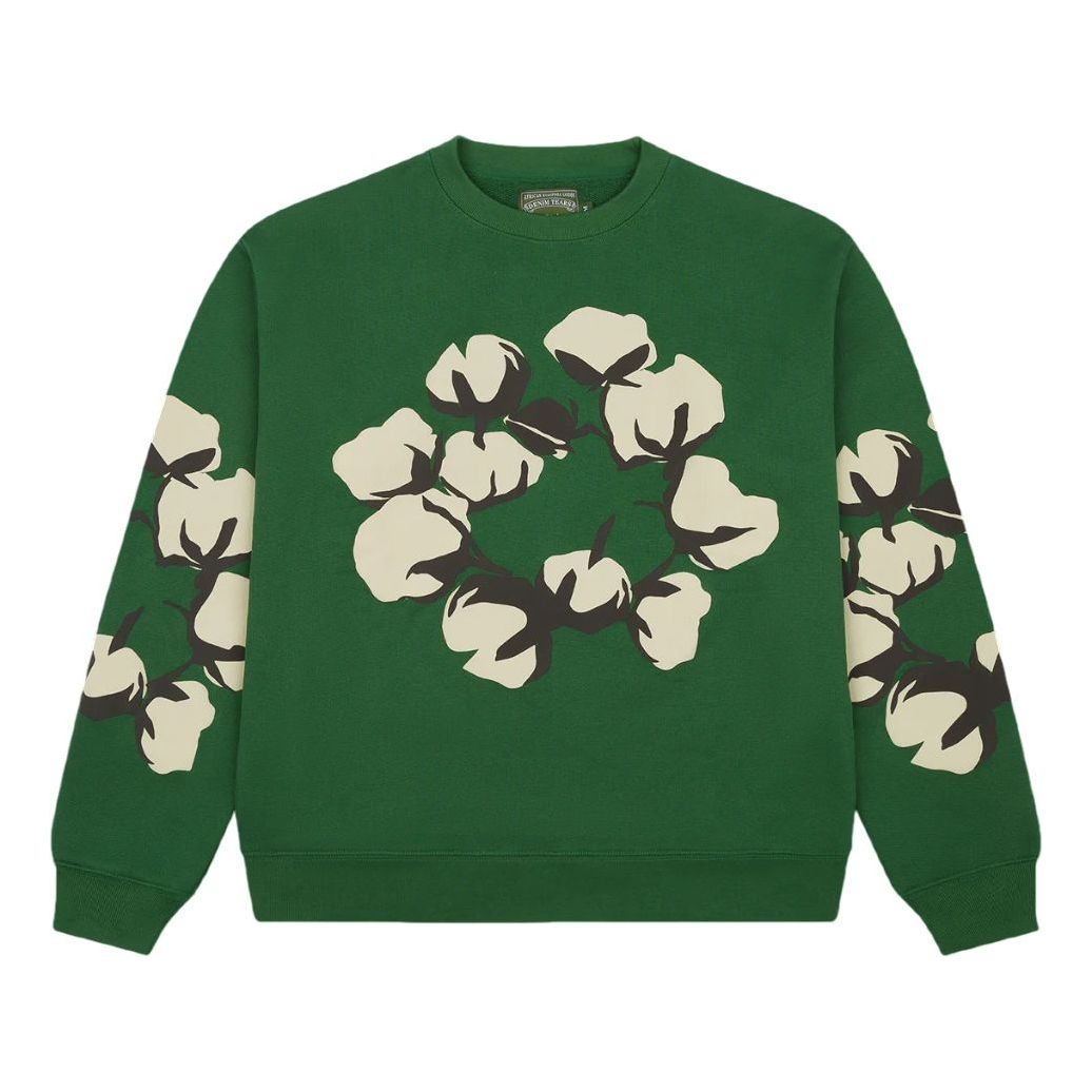 Denim Tears x Cactus Plant Flea Market Flower Sweatshirt 'Green' DTCT-6007