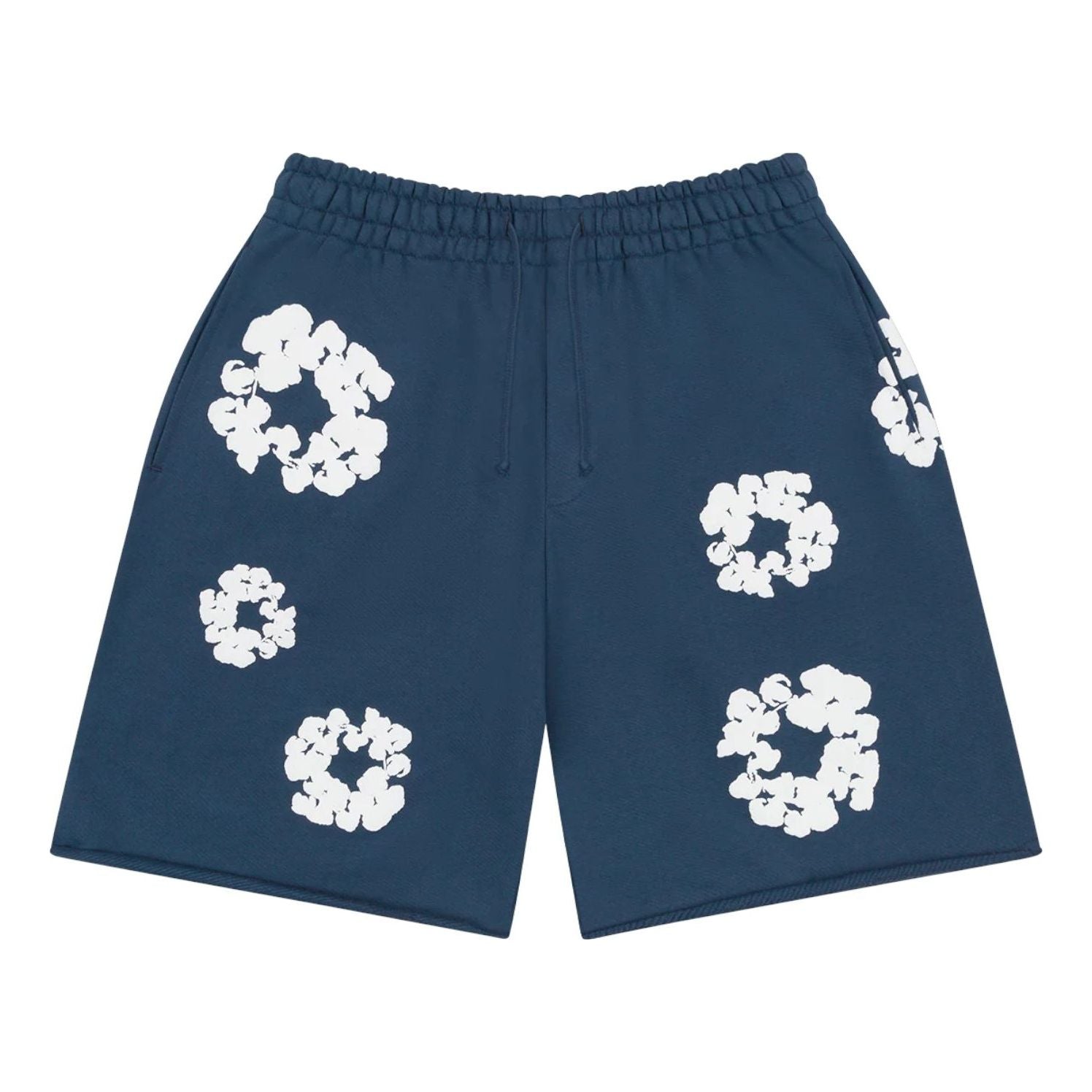 Denim Tears Cotton Wreath Sweatshorts 'Navy' FW25BRS2952308