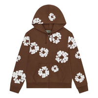 Denim Tears Cotton Wreath Zip Hoodie 'Brown' FW25TZH2982302