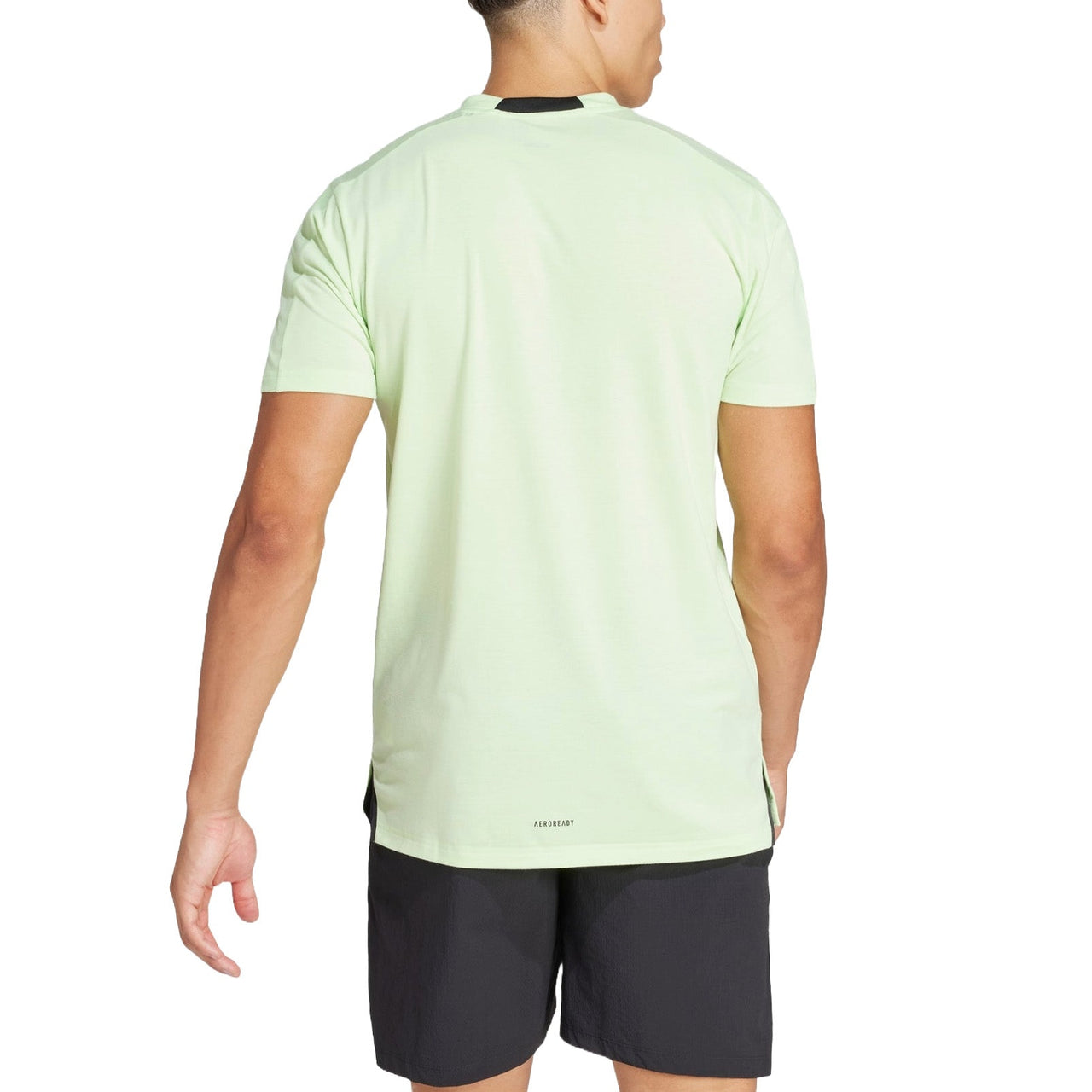 adidas Designed for Training Workout T-Shirt Asia Sizing 'Light Green' IS3813