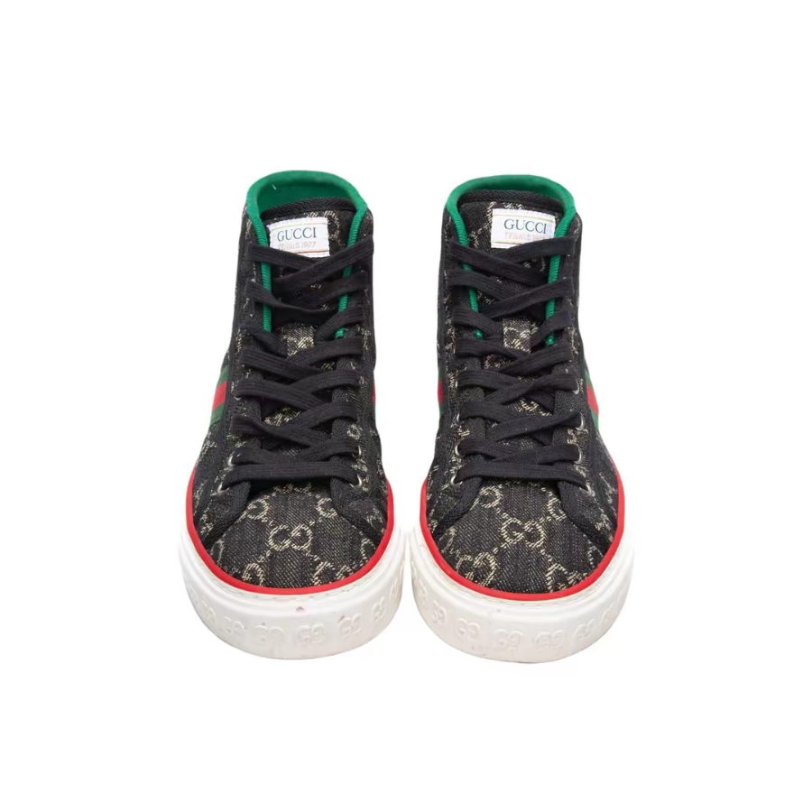 Gucci Tennis 1977 High Top 'Black Mini GG' 627838-UN310-1290