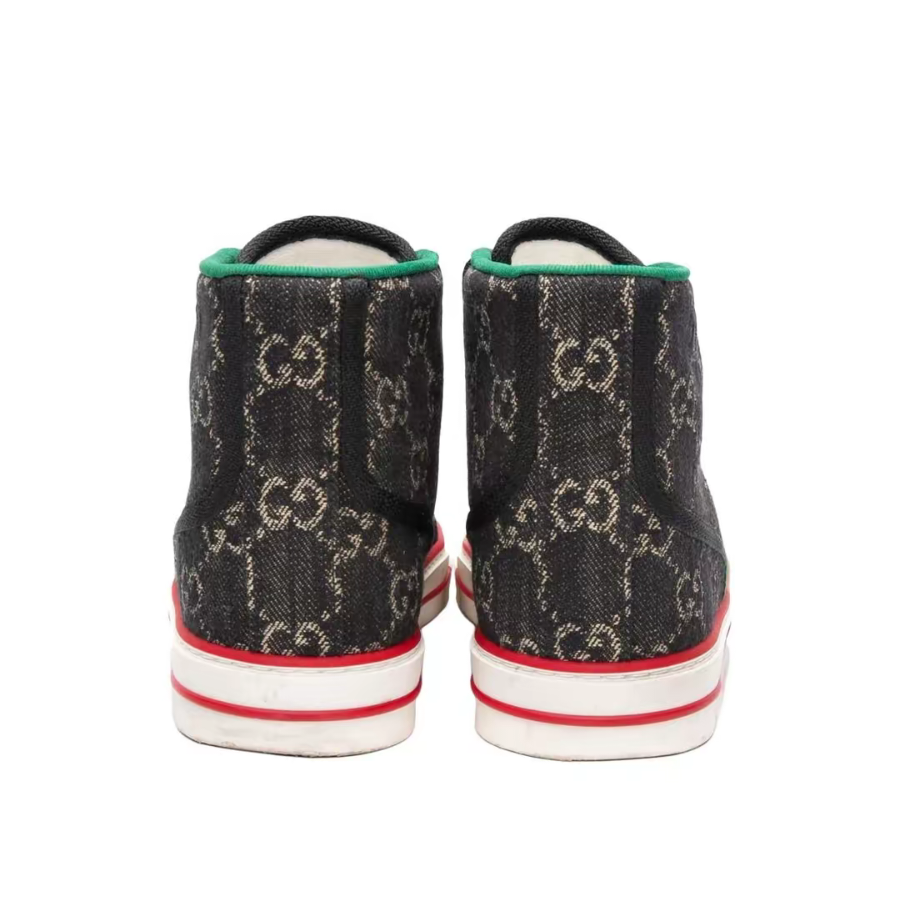 Gucci Tennis 1977 High Top 'Black Mini GG' 627838-UN310-1290
