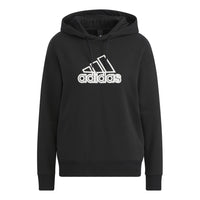 (WMNS) adidas Ust Hoodie Asia Sizing 'Black White' HM5278
