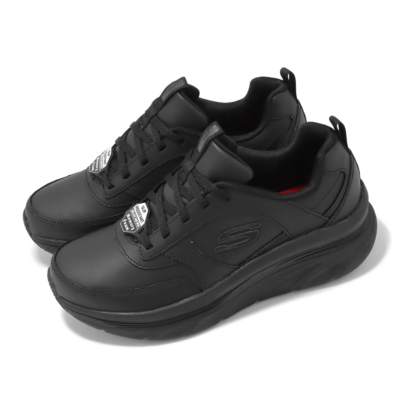 (WMNS) Skechers D Lux Walker SR 'Black' 108018-BLK