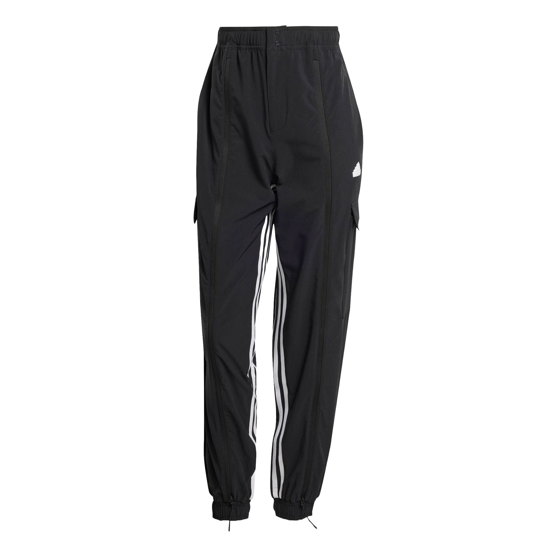 (WMNS) adidas Express All-Gender Cargo Pants 'Black White Asia Sizing IN1826