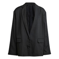 (WMNS) adidas Oversized Blazer Asia Sizing 'Black' IY9017