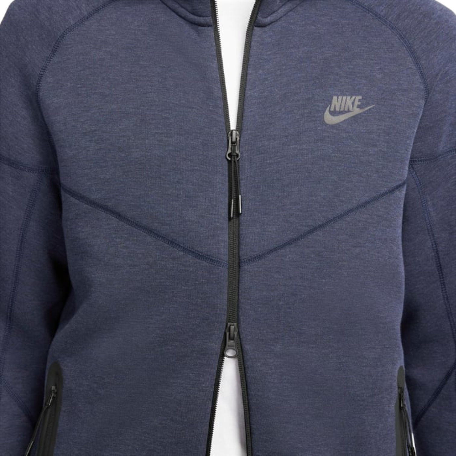 Nike Tech Fleece Windrunner Full-Zip Hoodie 'Obsidian Heather Black' FB7921-473