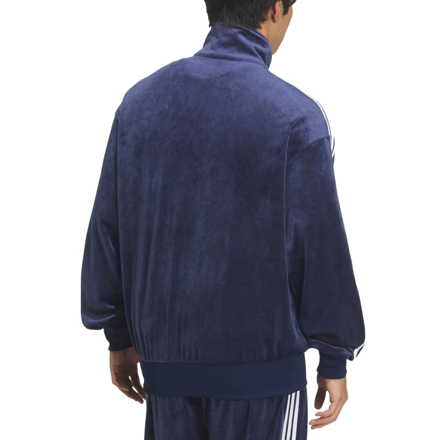 adidas Firebird Velour Track Jacket Asia Sizing 'Night Indigo' KQ5475